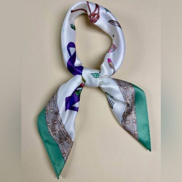 Floral Garden Print Scarf G26 - Picture 2 of 4